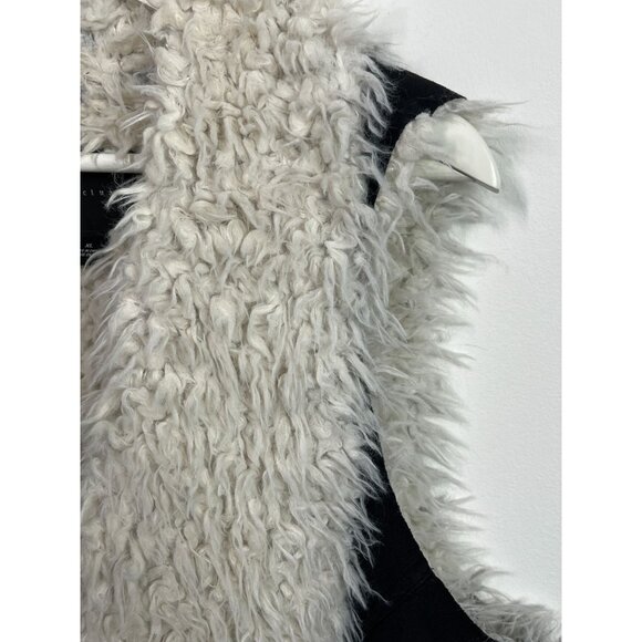Sanctuary Vest Womens XL Jacket Faux Suede Faux Fur Coat Fall Winter Sleeveless - Picture 16 of 16